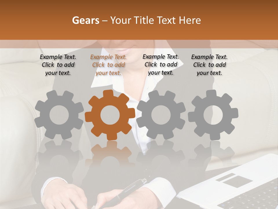 Laptop Appointment Relaxed PowerPoint Template