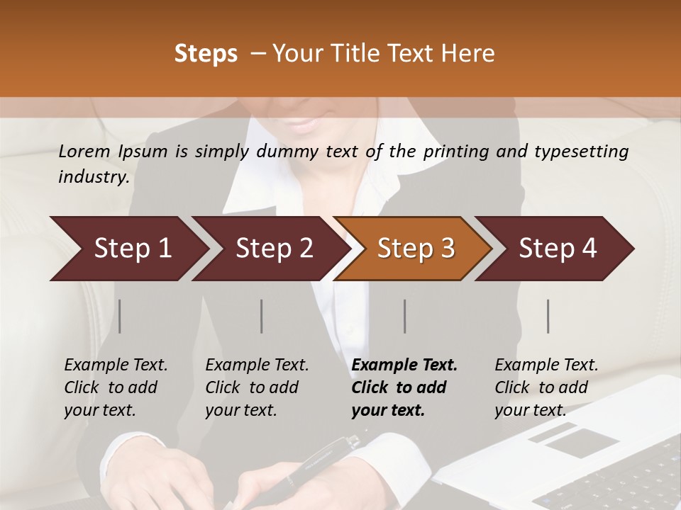 Laptop Appointment Relaxed PowerPoint Template