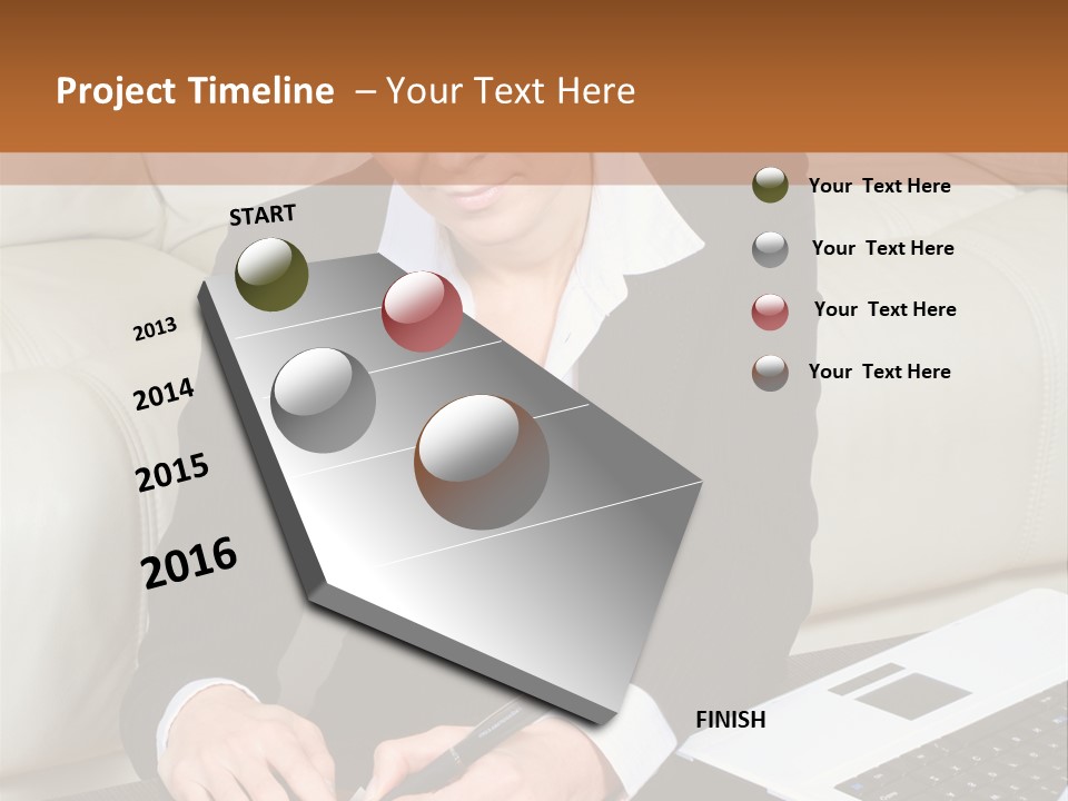 Laptop Appointment Relaxed PowerPoint Template