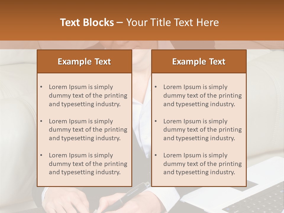 Laptop Appointment Relaxed PowerPoint Template