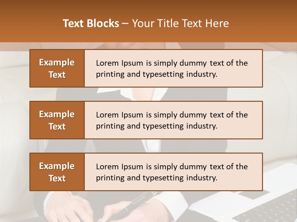 Laptop Appointment Relaxed PowerPoint Template