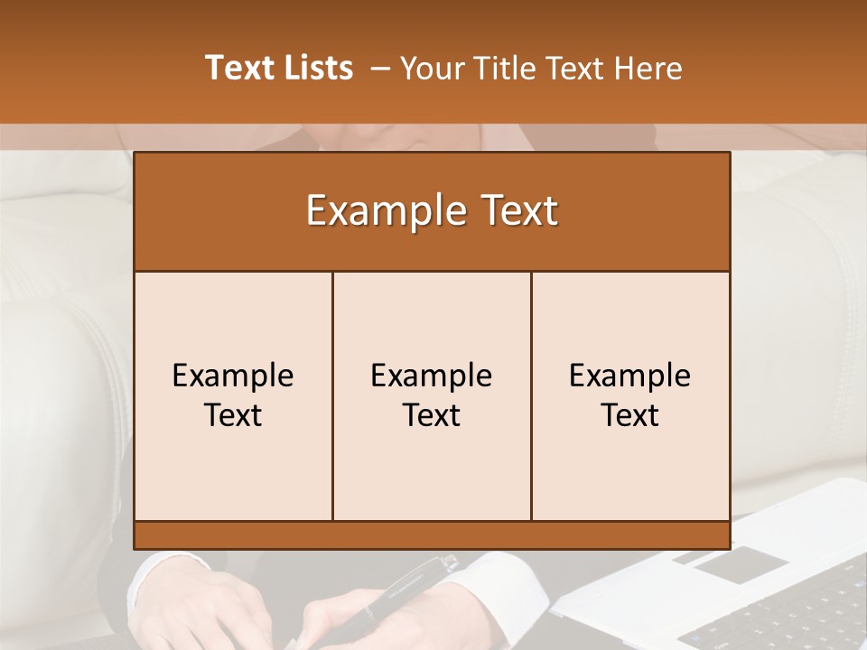 Laptop Appointment Relaxed PowerPoint Template