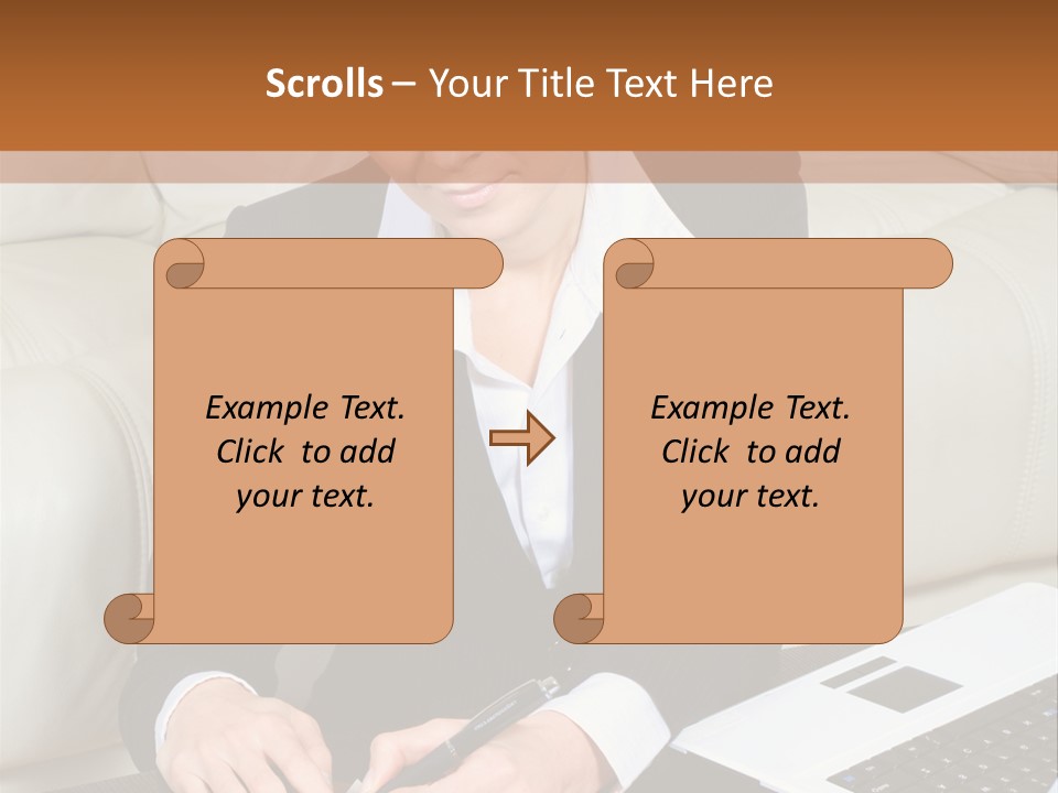 Laptop Appointment Relaxed PowerPoint Template