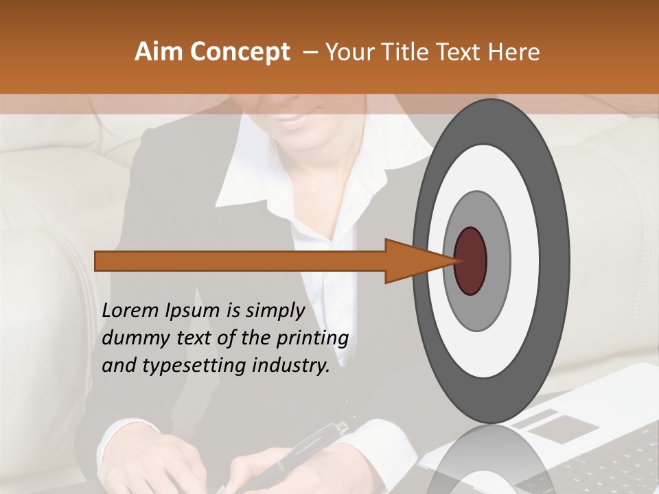 Laptop Appointment Relaxed PowerPoint Template