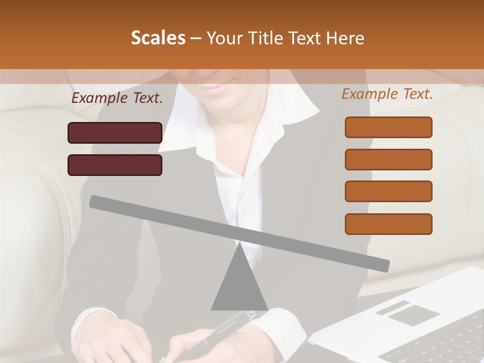 Laptop Appointment Relaxed PowerPoint Template
