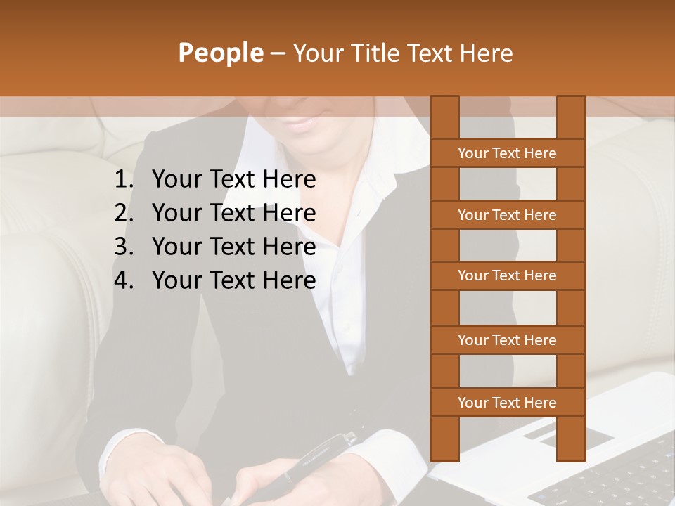 Laptop Appointment Relaxed PowerPoint Template