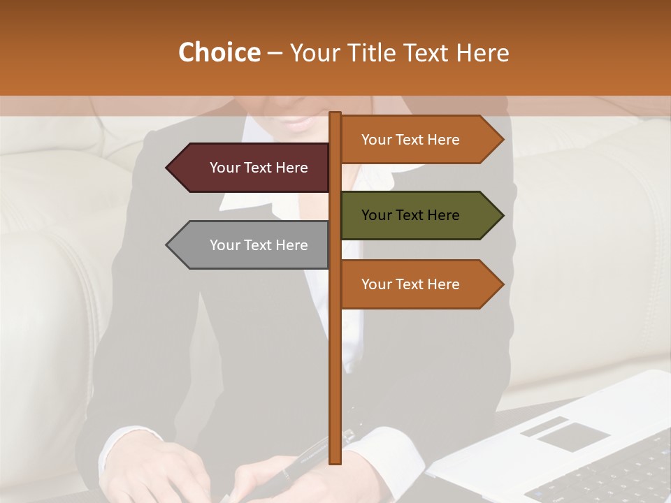 Laptop Appointment Relaxed PowerPoint Template