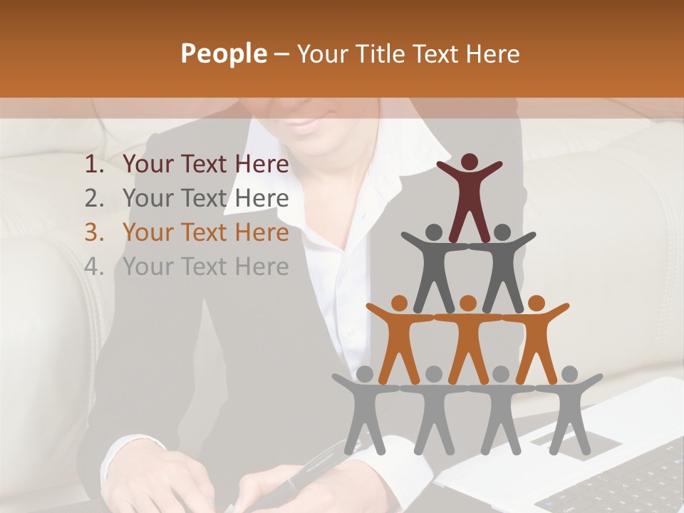 Laptop Appointment Relaxed PowerPoint Template