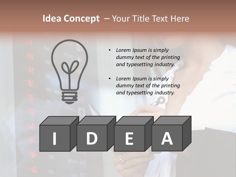 Exchange Future Human PowerPoint Template