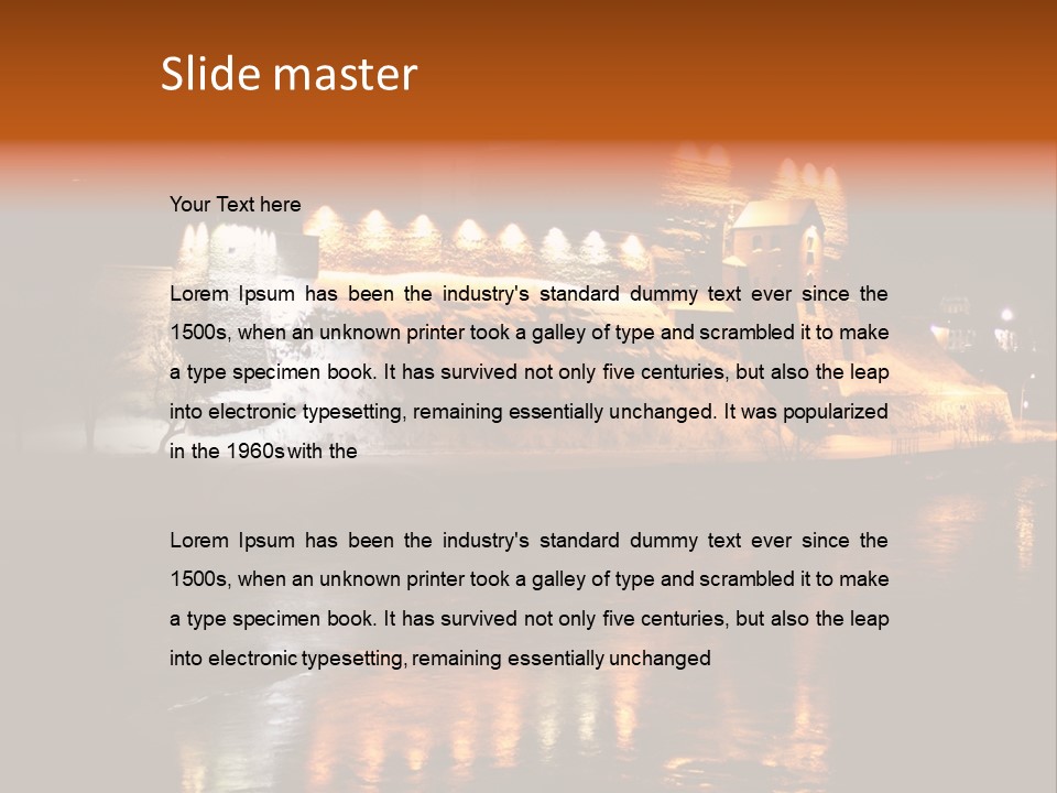 Temple Snow Medieval PowerPoint Template
