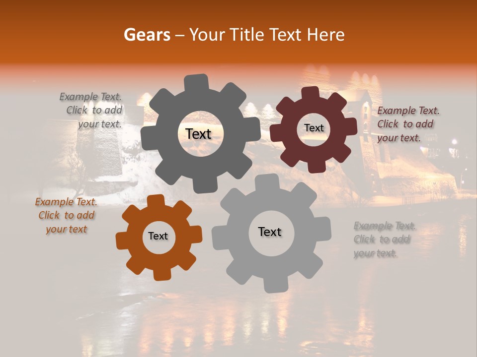 Temple Snow Medieval PowerPoint Template