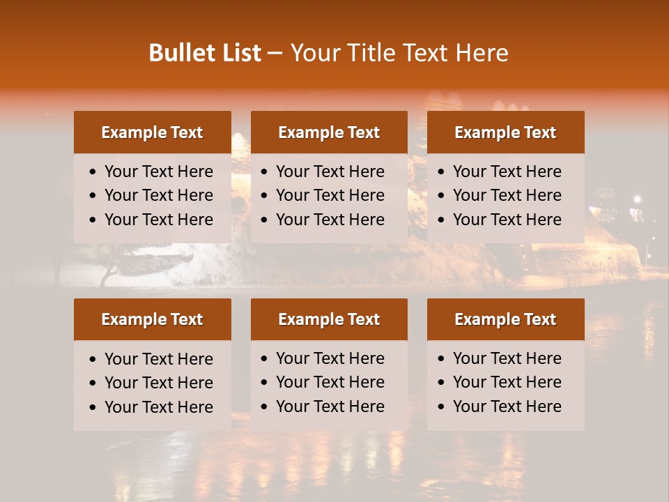 Temple Snow Medieval PowerPoint Template