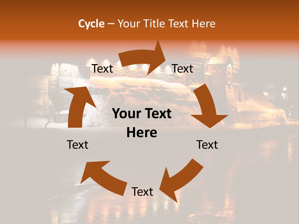 Temple Snow Medieval PowerPoint Template