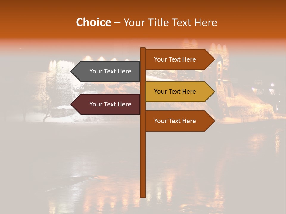 Temple Snow Medieval PowerPoint Template