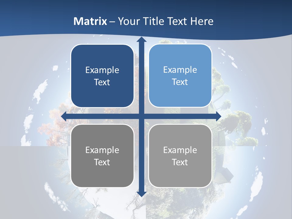 Globe Leaf Earth PowerPoint Template