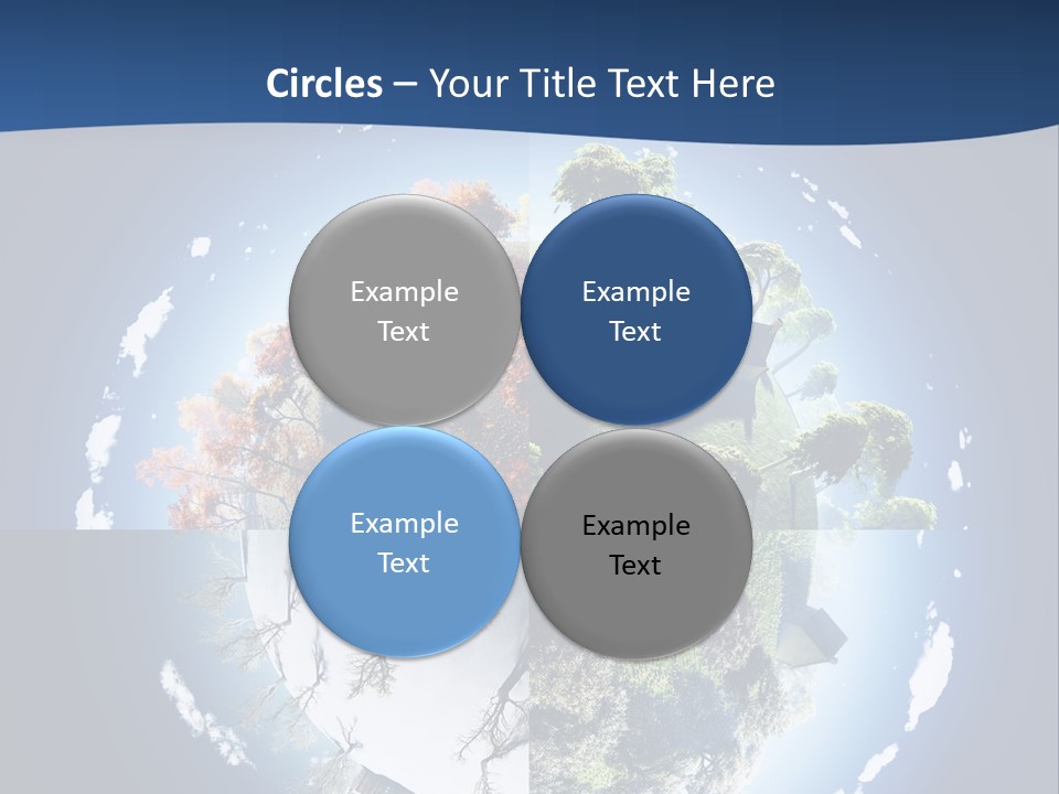 Globe Leaf Earth PowerPoint Template