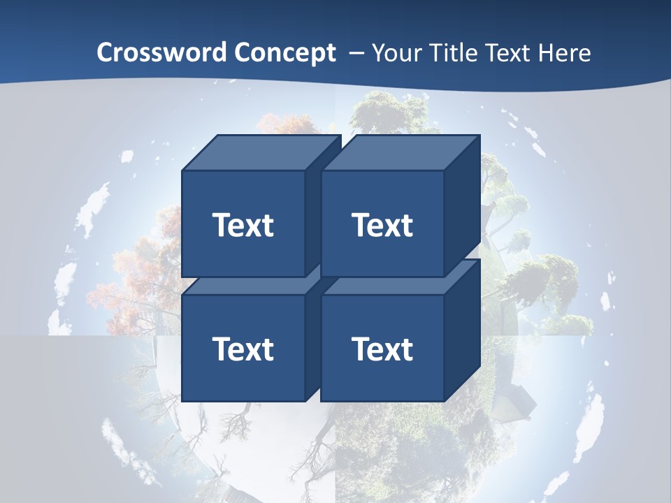Globe Leaf Earth PowerPoint Template
