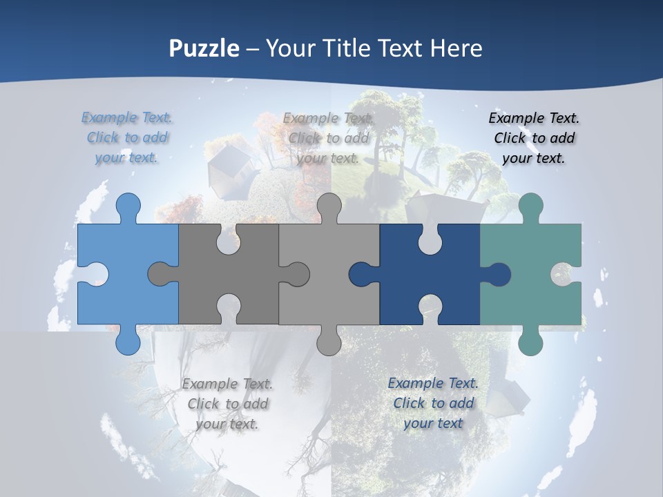 Globe Leaf Earth PowerPoint Template