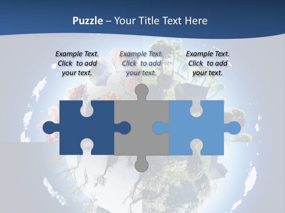 Globe Leaf Earth PowerPoint Template