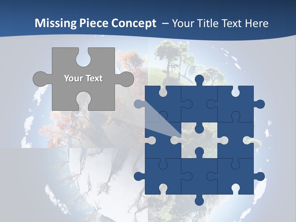 Globe Leaf Earth PowerPoint Template