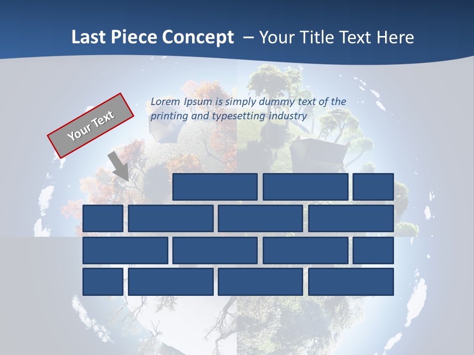 Globe Leaf Earth PowerPoint Template