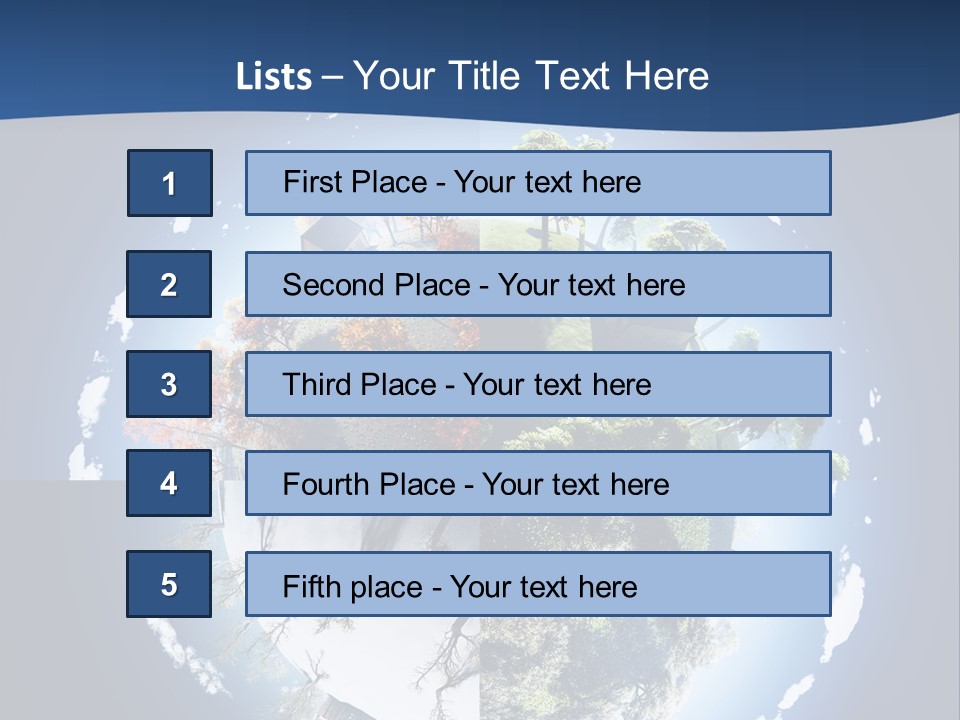 Globe Leaf Earth PowerPoint Template
