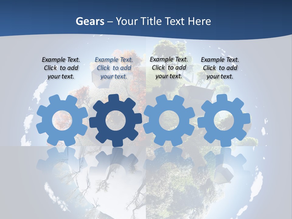 Globe Leaf Earth PowerPoint Template
