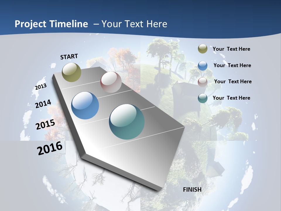 Globe Leaf Earth PowerPoint Template