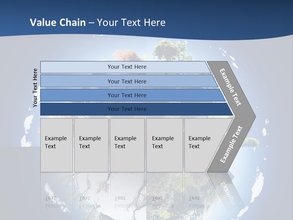 Globe Leaf Earth PowerPoint Template