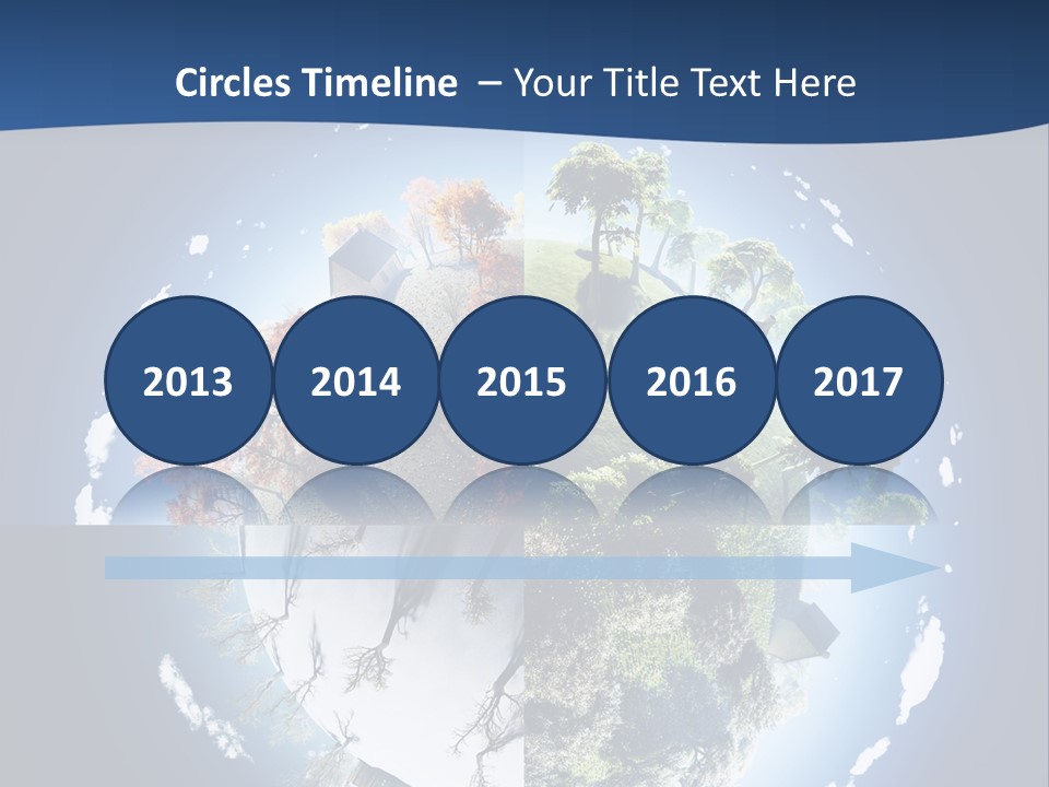 Globe Leaf Earth PowerPoint Template