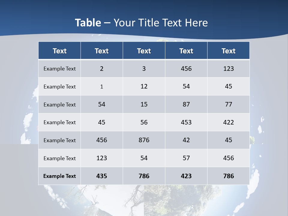 Globe Leaf Earth PowerPoint Template