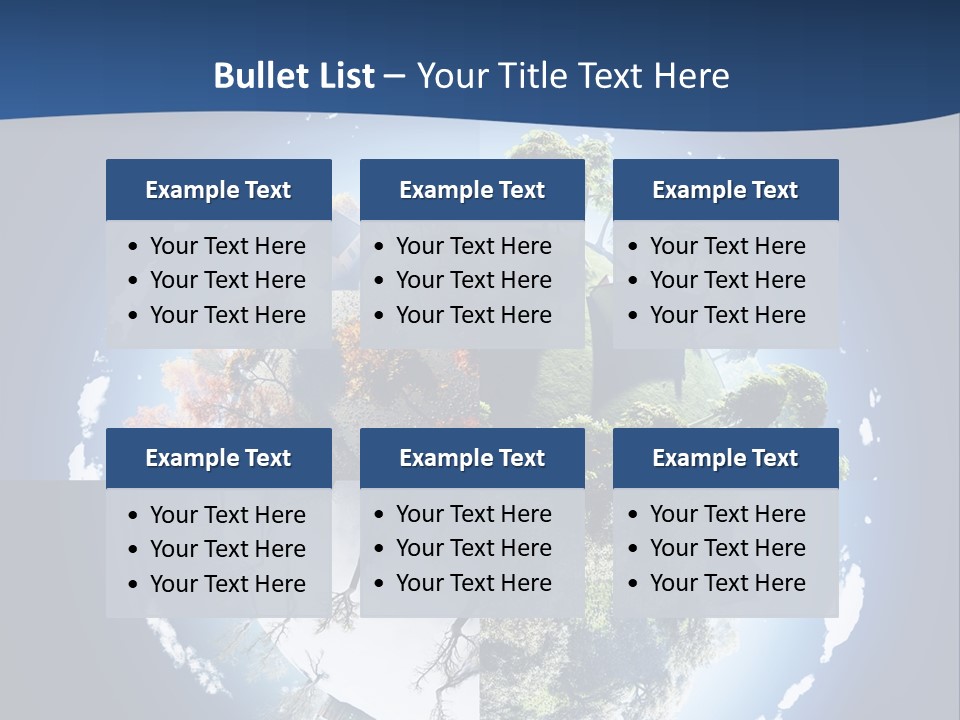 Globe Leaf Earth PowerPoint Template
