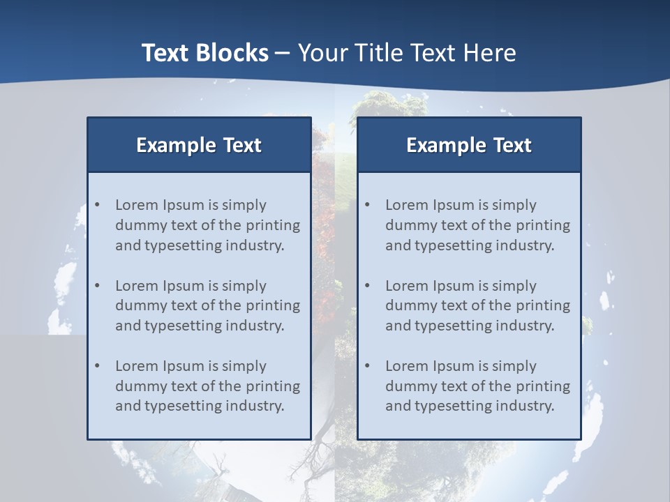 Globe Leaf Earth PowerPoint Template
