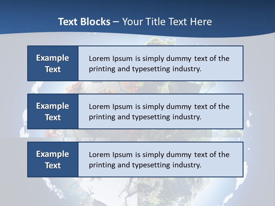Globe Leaf Earth PowerPoint Template