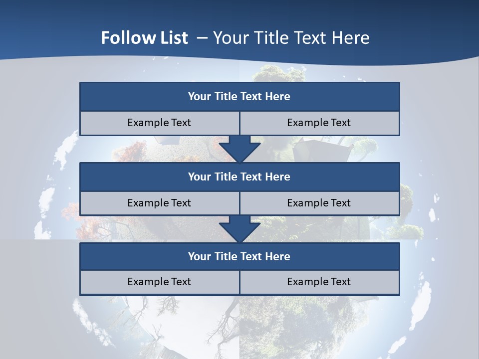 Globe Leaf Earth PowerPoint Template