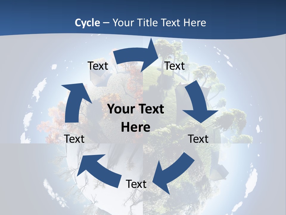 Globe Leaf Earth PowerPoint Template