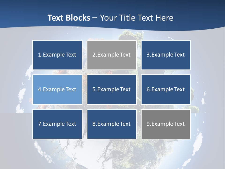 Globe Leaf Earth PowerPoint Template