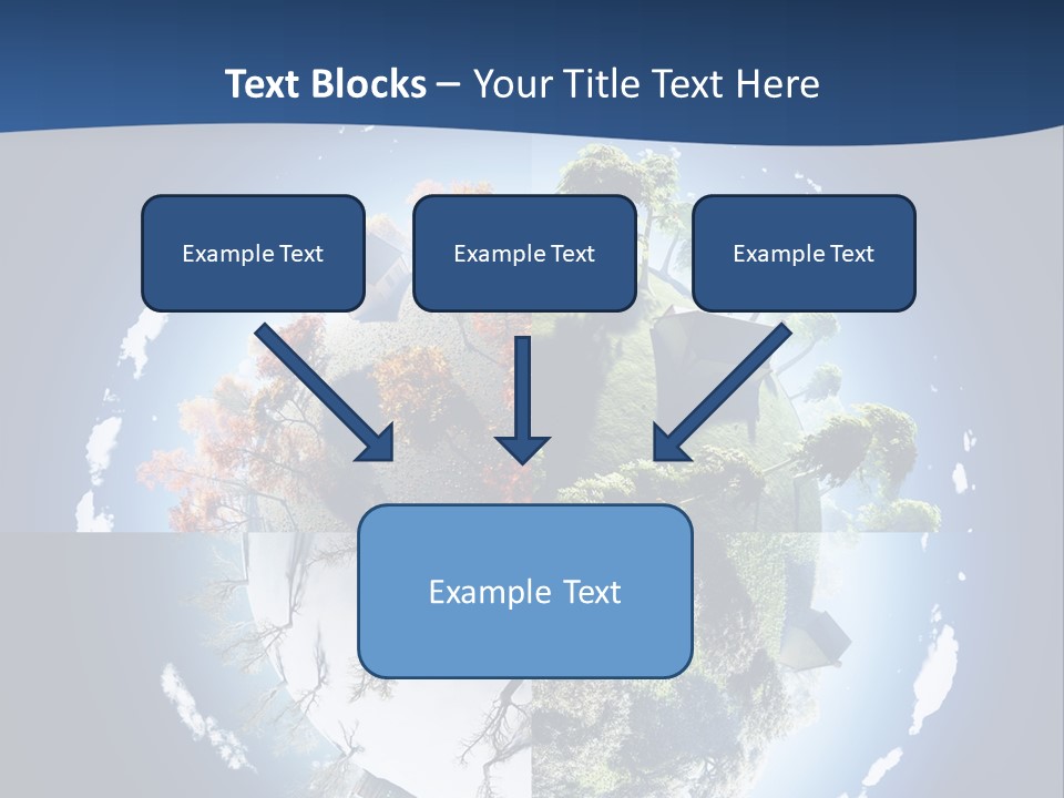 Globe Leaf Earth PowerPoint Template