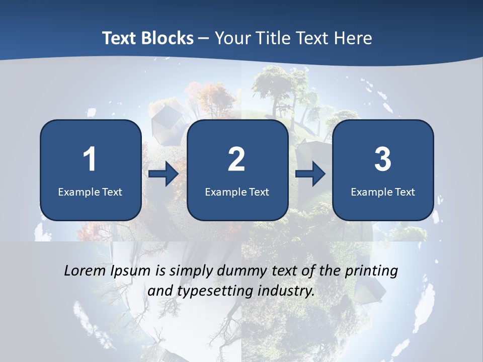 Globe Leaf Earth PowerPoint Template