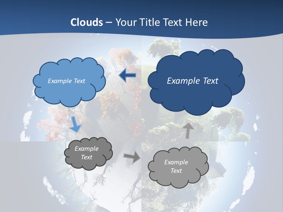 Globe Leaf Earth PowerPoint Template