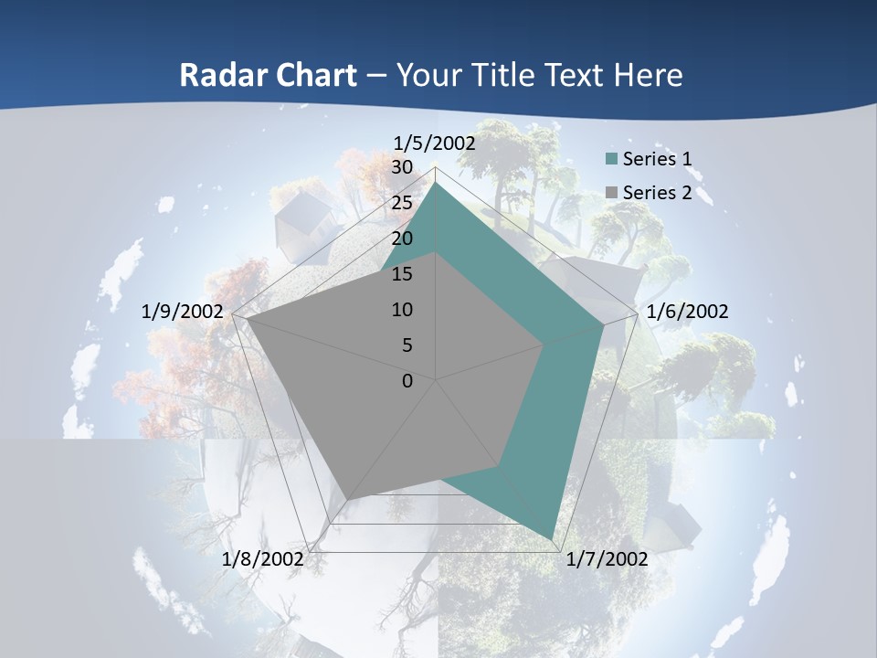 Globe Leaf Earth PowerPoint Template