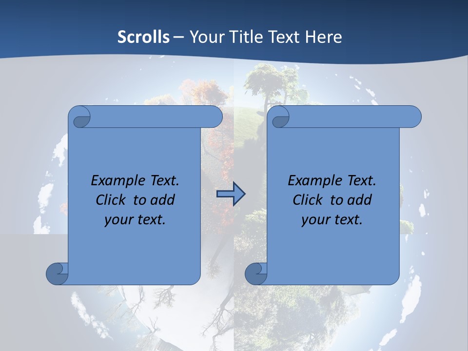 Globe Leaf Earth PowerPoint Template