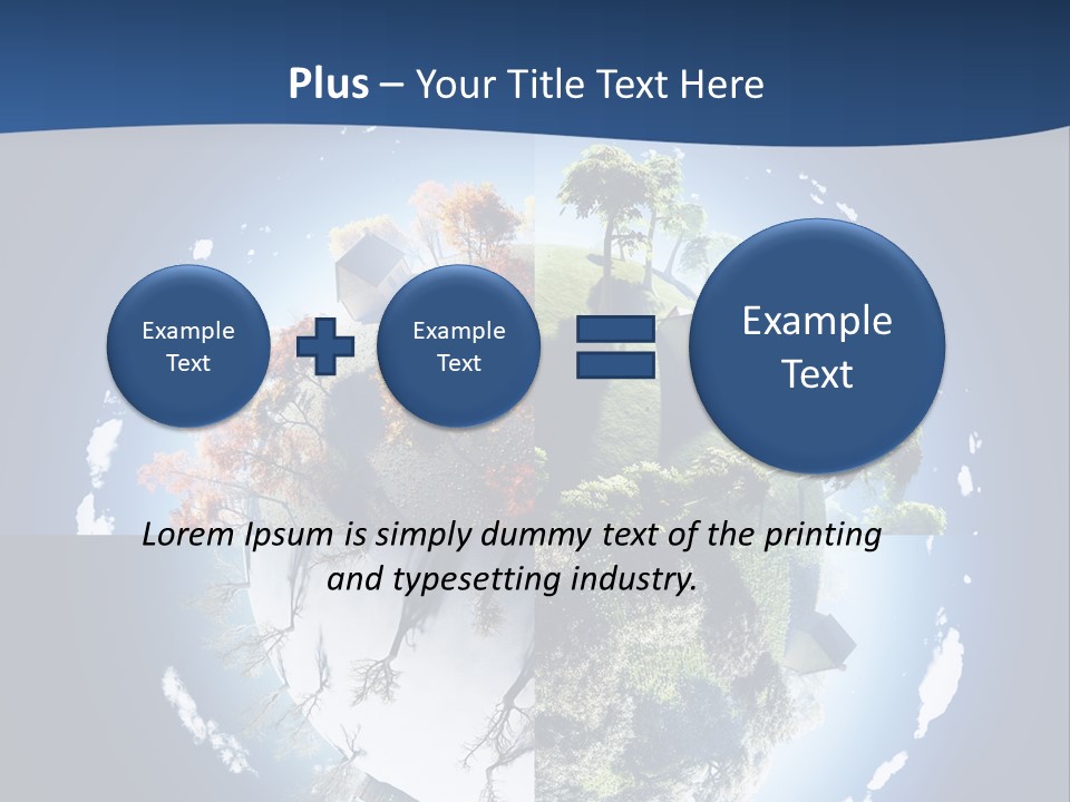 Globe Leaf Earth PowerPoint Template