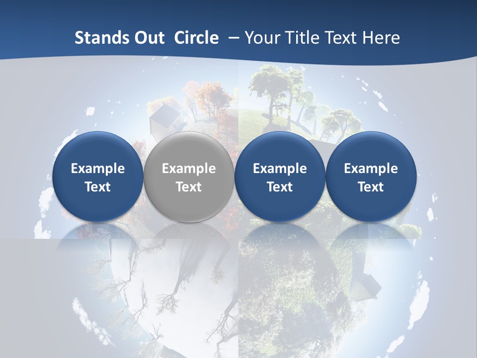 Globe Leaf Earth PowerPoint Template