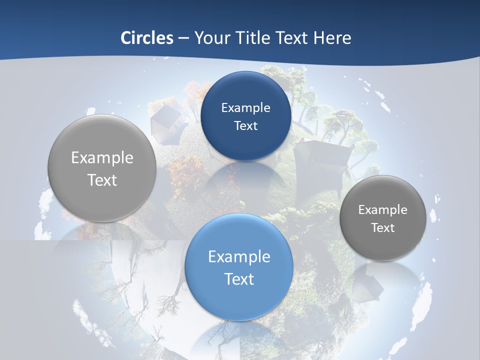 Globe Leaf Earth PowerPoint Template