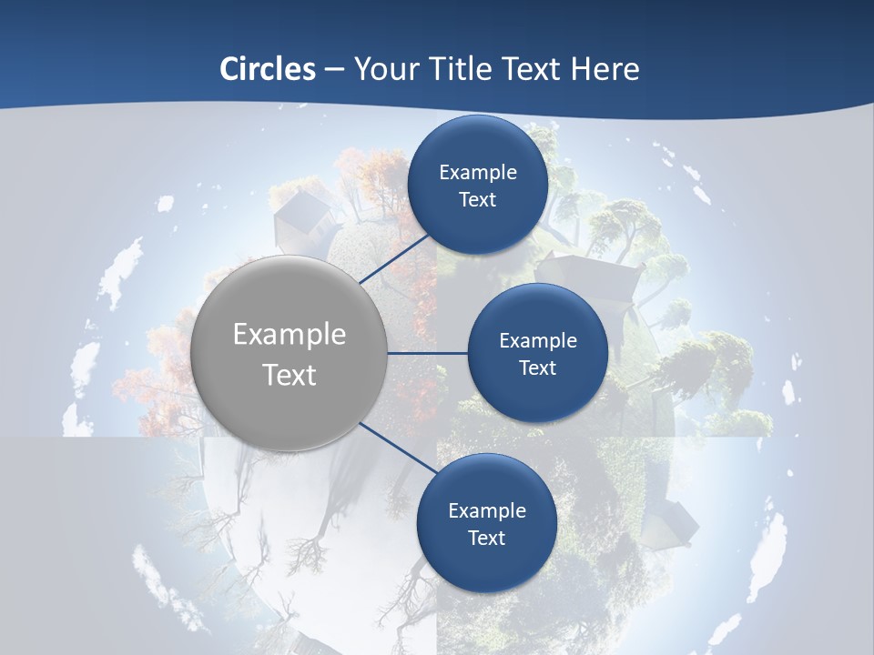Globe Leaf Earth PowerPoint Template