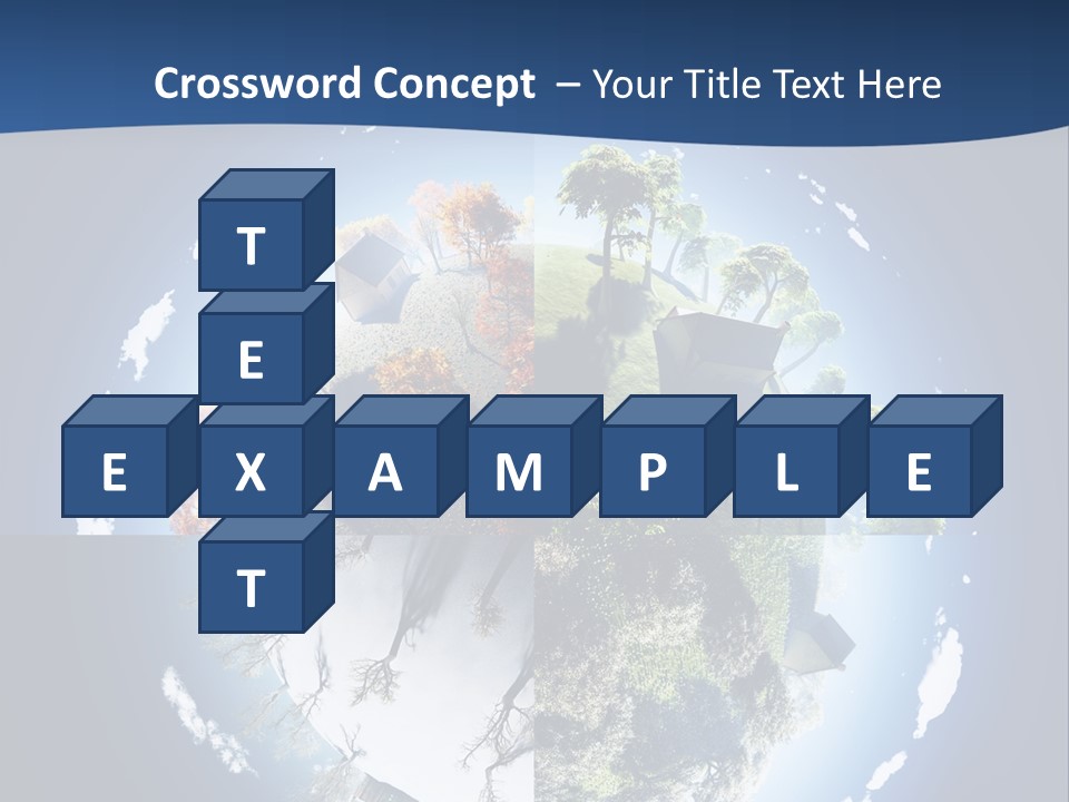 Globe Leaf Earth PowerPoint Template