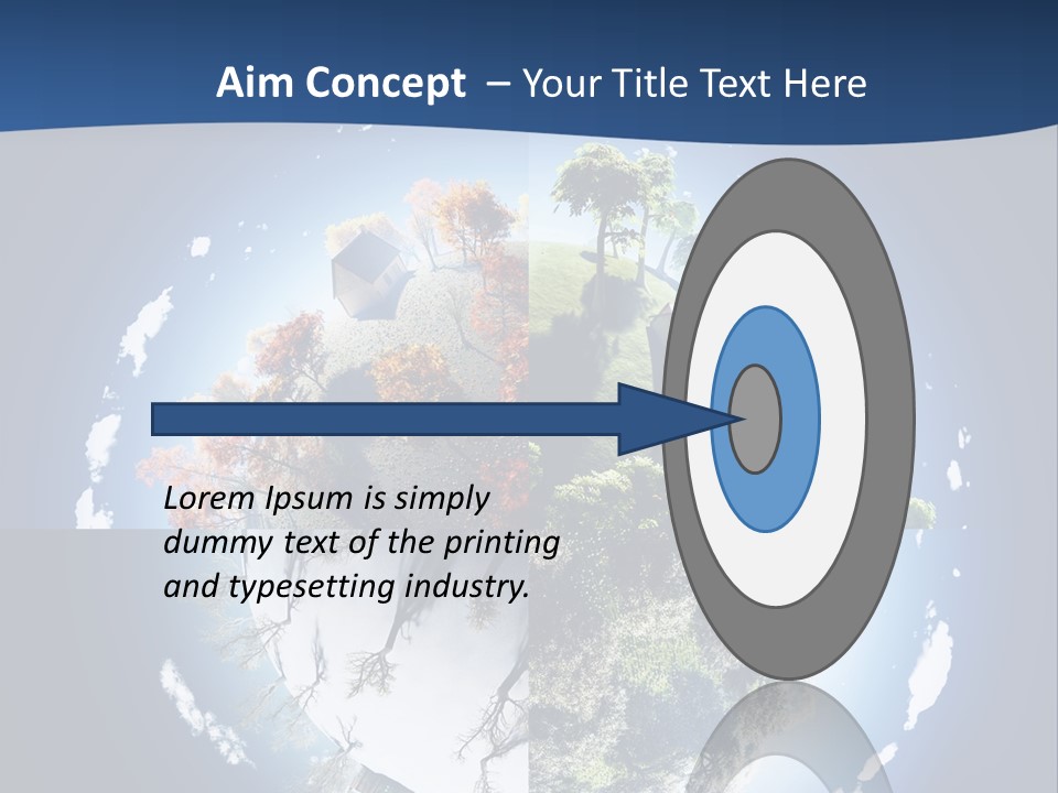 Globe Leaf Earth PowerPoint Template