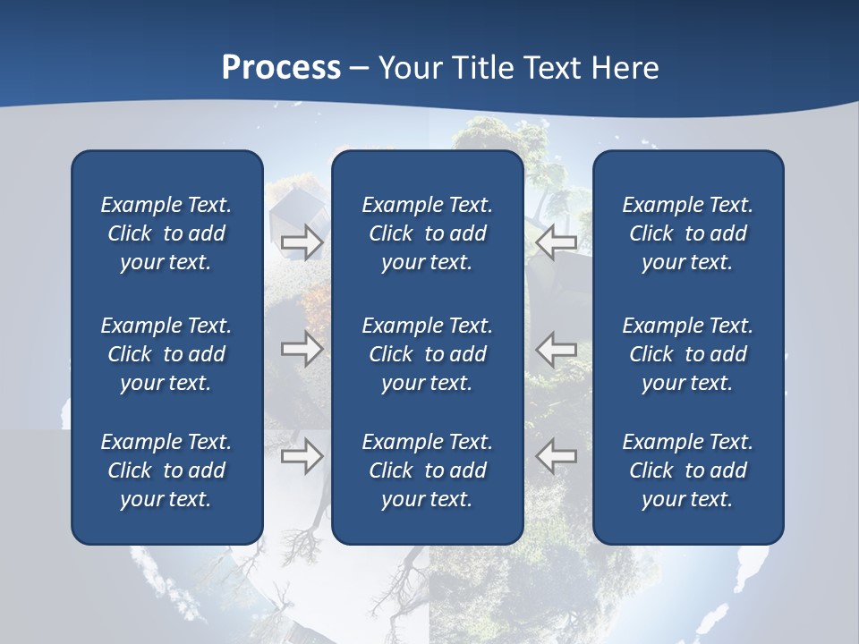 Globe Leaf Earth PowerPoint Template