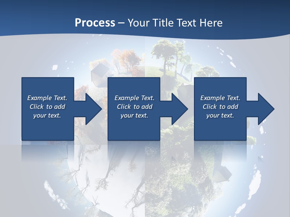 Globe Leaf Earth PowerPoint Template